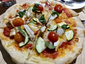 Mixed veg tomato pizza  at Root Vegan - 本原純素 in Hong Kong Island