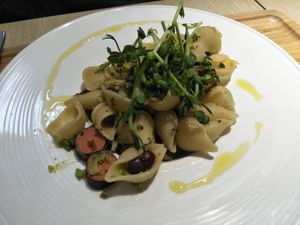 Orecchetti, sausage, broccoli at Root Vegan - 本原純素 in Hong Kong Island