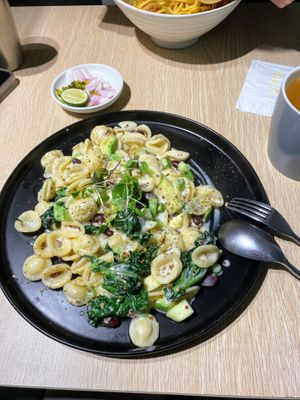 Kale orecchiette - very good  at Root Vegan - 本原純素 in Hong Kong Island