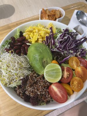 Rainbow super bowl  at Root Vegan - 本原純素 in Hong Kong Island