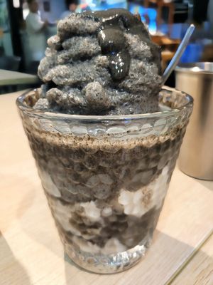 Black Sesame and tofu smoothie 😋 at Root Vegan - 本原純素 in Hong Kong Island