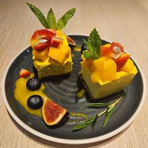 Mango Raw Cake (x2) at Root Vegan - 本原純素 in Hong Kong Island