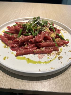 Beetroot penne  at Root Vegan - 本原純素 in Hong Kong Island
