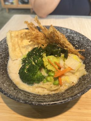 Soymilk miso ramen  at Root Vegan - 本原純素 in Hong Kong Island