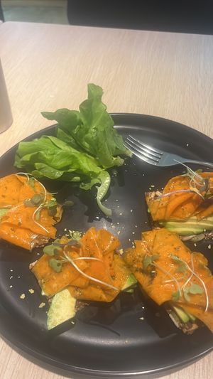 Amazing & yummy non salmon crackers!  at Root Vegan - 本原純素 in Hong Kong Island