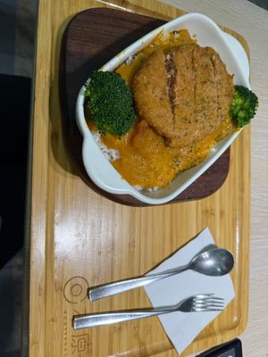 Hong Kong style “pork chop” at Root Vegan - 本原純素 in Hong Kong Island