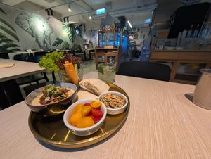 Ma po tofu hummus at Root Vegan - 本原純素 in Hong Kong Island