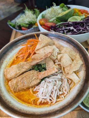 Northern Thai curry noodle at Root Vegan - 本原純素 in Hong Kong Island