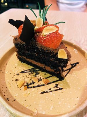 Chocolate cake  at Root Vegan - 本原純素 in Hong Kong Island