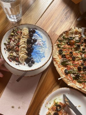 Yummy vegan food  at Naked and Sated - Maestro Victoria in Madrid