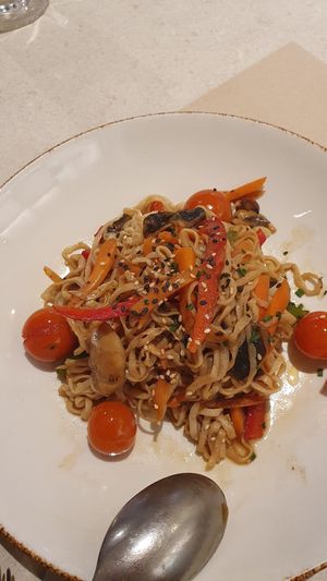 Pasta Konjac, muy nutritiva, no tiene calorías, exquisito at Naked and Sated - Maestro Victoria in Madrid