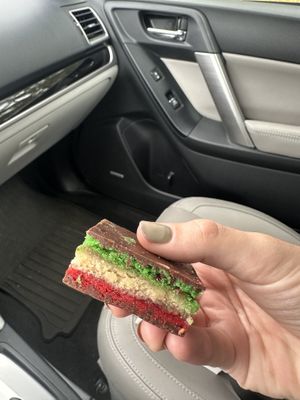 Italian rainbow cookie  at Papa Ganache in Manasquan