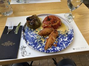 Stuffed peppers  at Old Ithaki in Athens