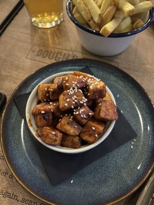Tofu bites  at Dough & Brew in Warwick