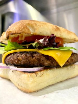 Vegan Burger at Natuurlik in Boynton Beach