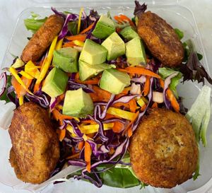 Crab Cakes at Natuurlik in Boynton Beach