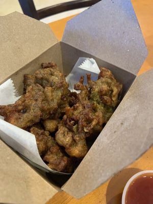 Delicious fritters  at Natuurlik in Boynton Beach