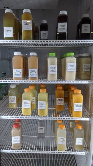 Drink selection at Natuurlik in Boynton Beach