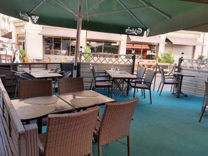 Outdoor seating at Little Ethiopia in Geneva