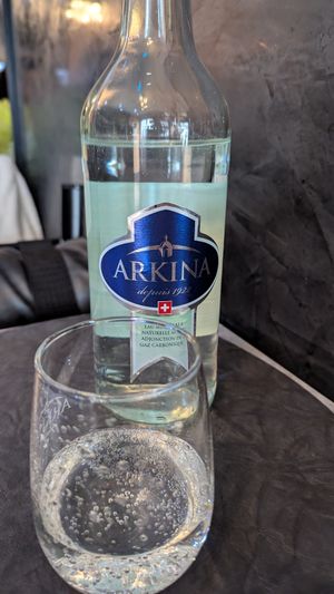 1L sparkling water at Little Ethiopia in Geneva