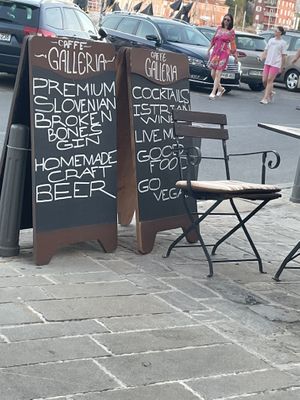   at Caffe Galeria in Piran