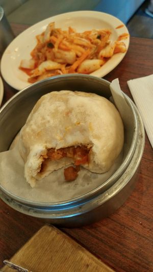 Kimchi Steamed Bun at Veggie Heaven in Austin