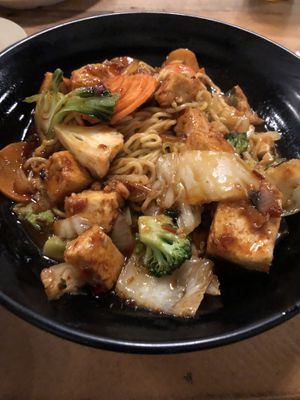 Kung pao chowmein  at Veggie Heaven in Austin