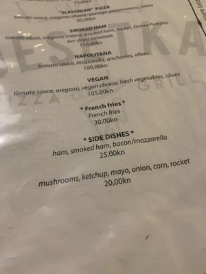   at Pizzeria Desetka in Cavtat