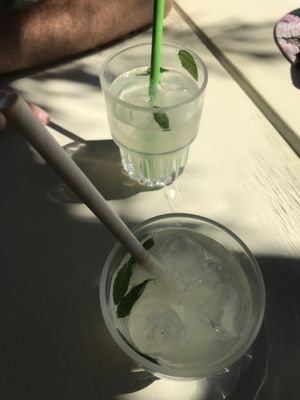 Home made lemonade   at Sparos Bistrot in Kefalonia