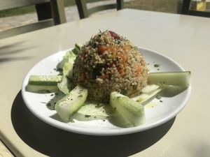 Bulgur salad  at Sparos Bistrot in Kefalonia