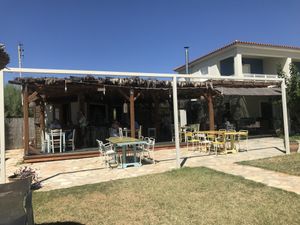 The restaurant   at Sparos Bistrot in Kefalonia