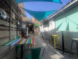 Outdoor seatingg  at POCO in Bisbee