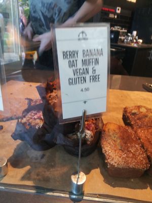 Vegan muffin at Anchorhead Coffee in Seattle