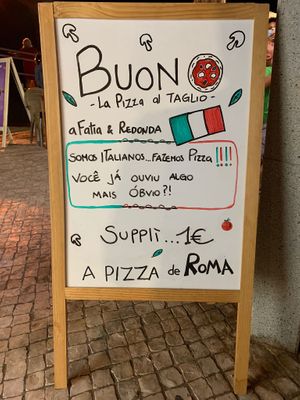 Outside at Buono - La Pizza Al Taglio in Quarteira