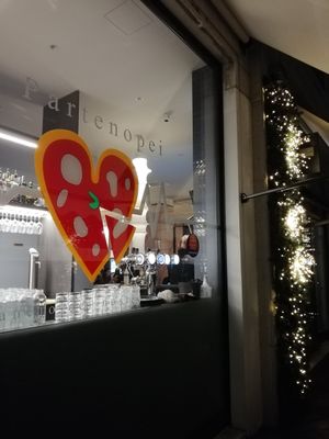 The entrance #Veganuary at I Partenopei in Brescia