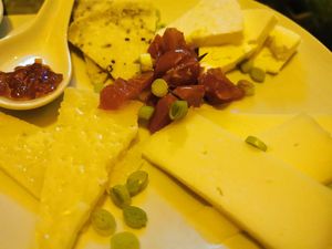 Cheese tapa at Lola bar Conil in Conil De La Frontera
