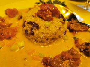 Vegan quinoa at Lola bar Conil in Conil De La Frontera