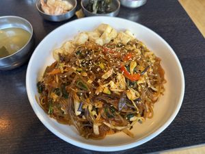 Jhap Chae  at Purple Rice in San Francisco