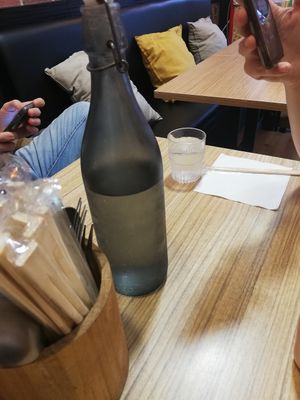 We got some water for free at Wokantine in Paris