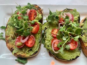 Avocado bruschetta  at Forno in Columbus