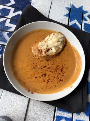 Lobster Mushroom Bisque at The Oasis Santa Rosa Beach in Santa Rosa Beach