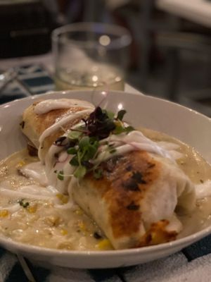 Street Corn Enchilada at The Oasis Santa Rosa Beach in Santa Rosa Beach