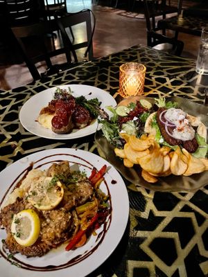 Chicken Francaise, Kofta Gyro, Meatloaf at The Oasis Santa Rosa Beach in Santa Rosa Beach