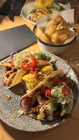 Vegan tacos  at Peppers in Dubrovnik