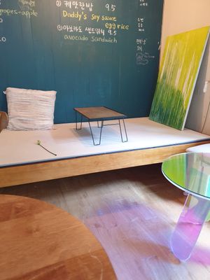 bed seating 😄 at Green Nap in Seoul