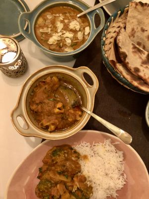 Top: Korma; Bottom: Sabzi at Indian Summer in Binningen