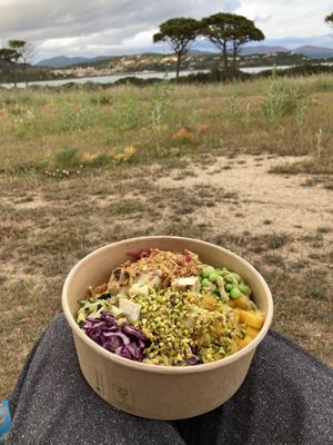 Take away option….  at Poke Island in Villasimius