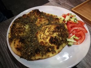 Mankushe Za'atar at Yafa in Ferrara