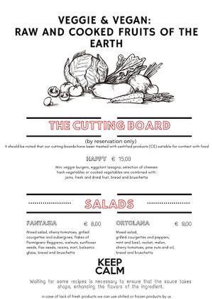 vegetarian and vegan menu at StreetMunchies in Porto San Giorgio