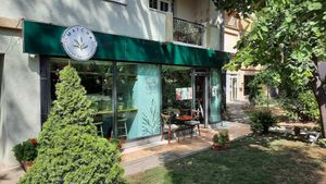 Outside at Matcha Coffee and Eatery in Pristina